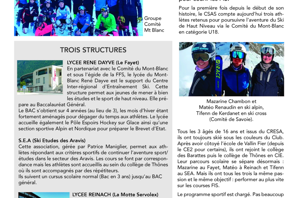 Annecy Ski Team est la nouvelle branche au sein du CSAS.