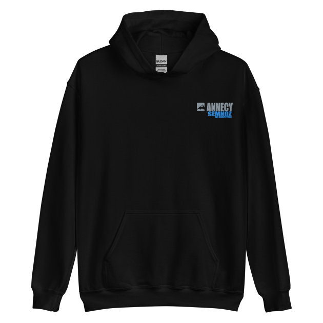 Sweat à capuche adulte brodé coeur – Annecy Semnoz
