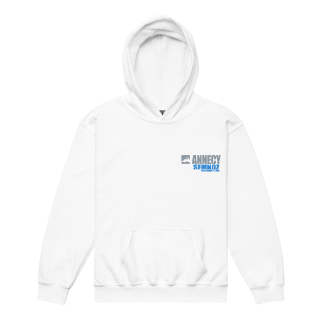 Sweat à capuche ado brodé coeur – Annecy Semnoz
